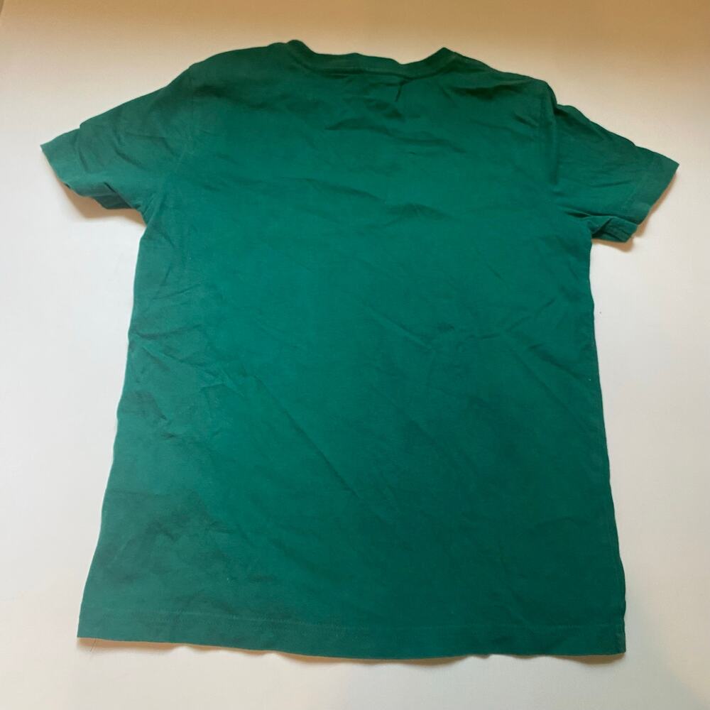 Mini Boden Green Rooster Superstitch Embroidered Short Sleeve Shirt - Picture 2 of 2